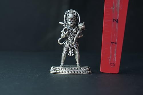 Image 6 of Dista Silvers Antique Hanuman Idol Standing 40.51G