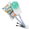 Image 1 of 1 Pc / Pack of 1 for the product Fabskin Bath Brush Loofah For Men & Women With Long Plastic Handle Green & White