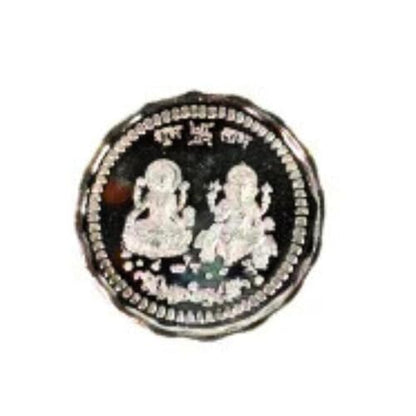 Image 1 of Default Title for the product Dista Silvers Pure Silver Lakshmi Ganesh Coin 10g