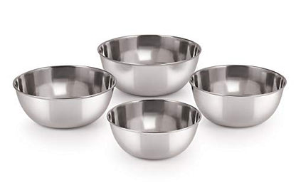 Image 1 of Default Title for the product neelam Stainless Steel Bowl 5 Inch 150 ml Set of 4