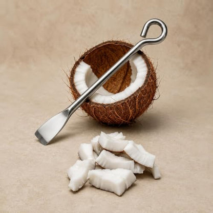 Image 9 of Velmora Coconut Breaker Tool for Kitchen & Coconut Scraper Manual