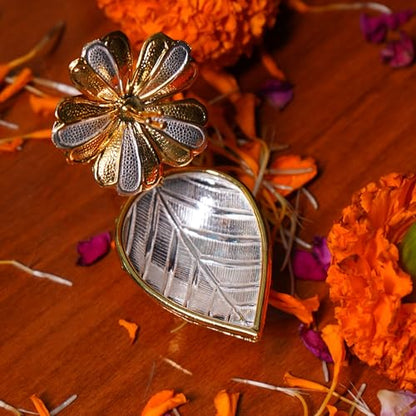 Image 3 of Dista Silvers Deepam Gold Coated Flower 11 Grams