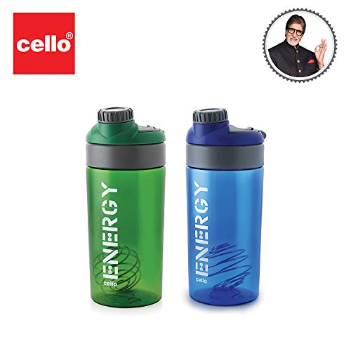 Image 2 of CELLO Energy Plastic Protein Shake Bottle 700ml Set of 2