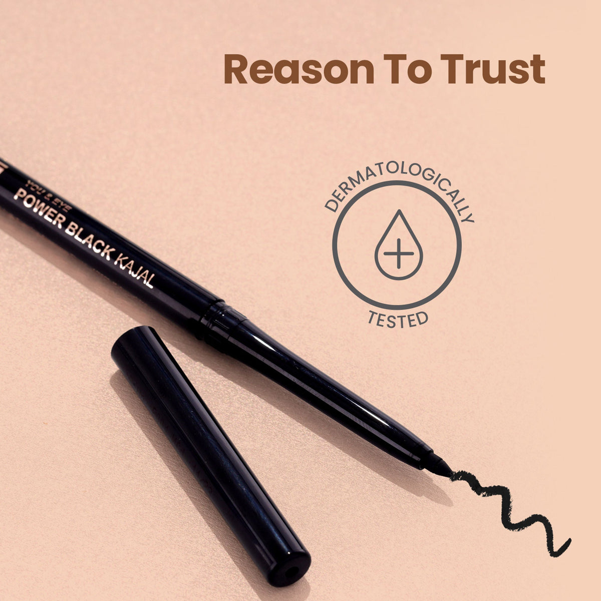Image 8 of Swiss Beauty You & Eye Power ,24 Hours Stay ,Waterproof & Smudge-Proof Kajal With Vitamin E -Black