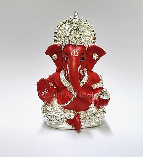 Image 19 of Silver red for the product Gold Art India Ganesha Idol