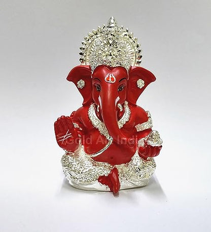 Image 19 of Silver red for the product Gold Art India Ganesha Idol
