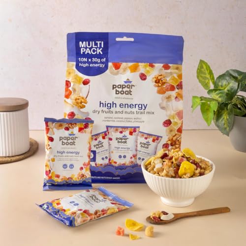 Image 1 of 300 gm (Pack of 1) for the product Paper Boat High Energy Dry Fruits & Nuts Trail Mix