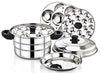Image 1 of Special-13 idlies for the product Diamond 3.2 liter Stainless Steel Multi-Steaming Induction Base with 3 Idli Plates (13 Idlies), 1 Mini Idli Plate (18 Idlies), 1 Steamer Plate
