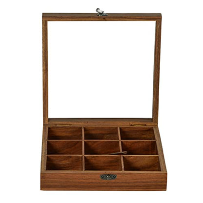 Image 6 of ExclusiveLane Sheesham Wooden Spice Box with Spoon 50 ml