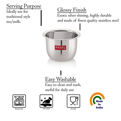 Image 12 of HAZEL Stainless Steel Tea Glasses