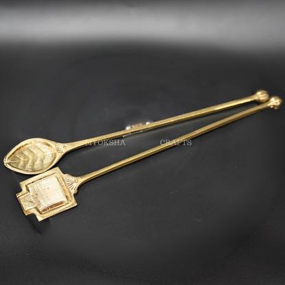 Image 1 of Brass Sukh Sruva: Embrace Divine Offerings and Spiritual Serenity