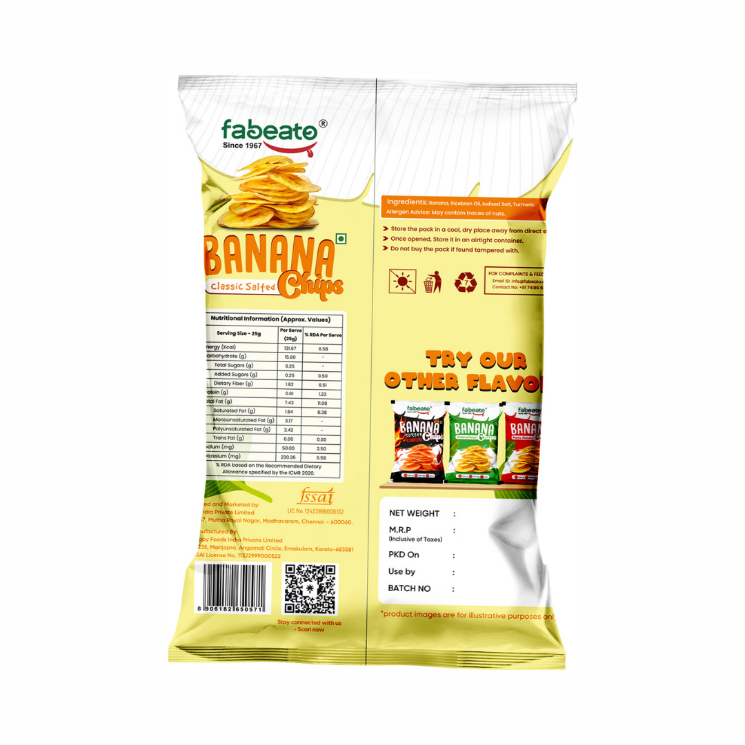 Image 7 of Fabeato Classic Salted Flavor Banana Chips (60g)