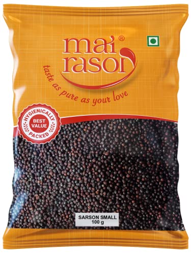 Image 1 of Default Title for the product MAI RASOI Mustard Seeds/Sarson/Rai Black Small - 100 Gram