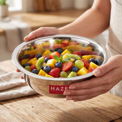 Image 2 of 1 / 1500 ML for the product HAZEL Stainless Steel Mixing Bowl