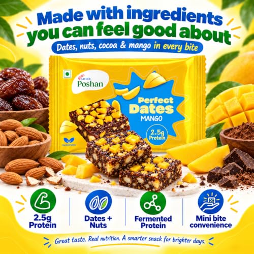 Image 3 of Acme Poshan Perfect Dates Mango Pack of 12 240g