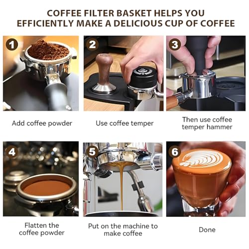 Image 3 of Supvox 51mm Portafilter Basket Single Shot Espresso Filter Cup Universal