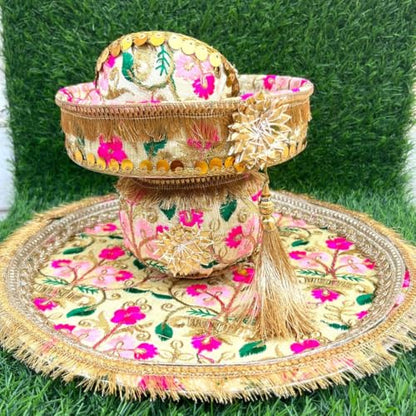Image 3 of Artonezt Handcrafted Decorative Karwachauth Thali Set