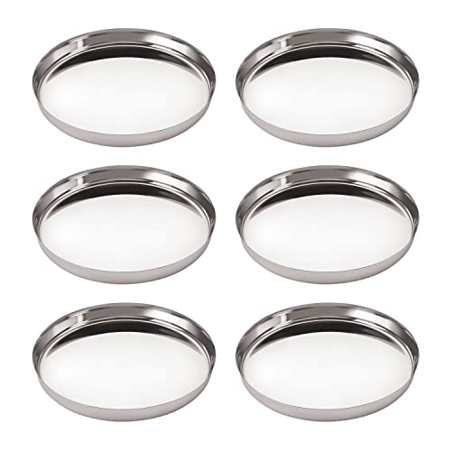 Image 1 of Default Title for the product neelam Stainless Steel Guj. Sada Thali 30 cm Set of 6