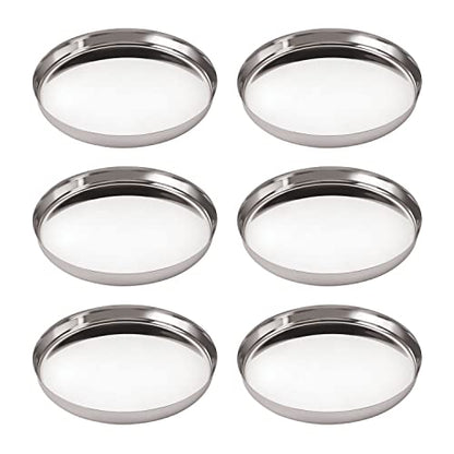 Image 1 of Default Title for the product neelam Stainless Steel Guj. Sada Thali 30 cm Set of 6