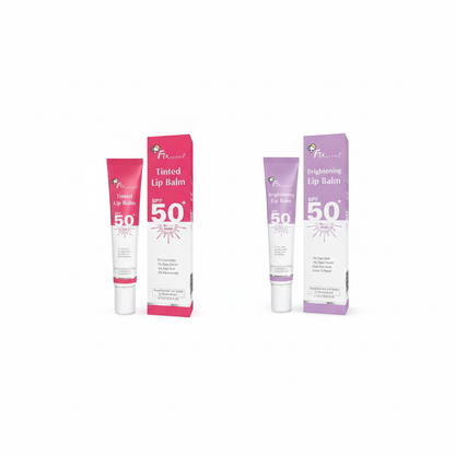 Image 1 of Fixderma 4% Kojic Acid Tinted Lip Balm SPF 50+ - 15 ml / Pack of 1 + Fixderma 4% Kojic Acid Brightening Lip Balm SPF 50+ - 15 ml / Pack of 1