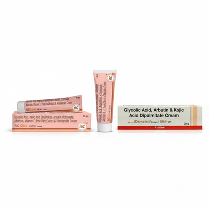 Image 1 of Heal N Cure NG Glow Cream - 20 gm / Pack of 1 + Demelan Cream For Pigmentation & Marks, Promotes Even Skin Tone - 20 gm / Pack of 1