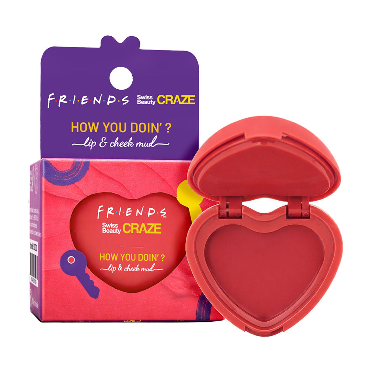 Image 1 of 5 gm for the product Swiss Beauty Craze How You Doin? Lip & Cheek Mud - 1 Playful Pink