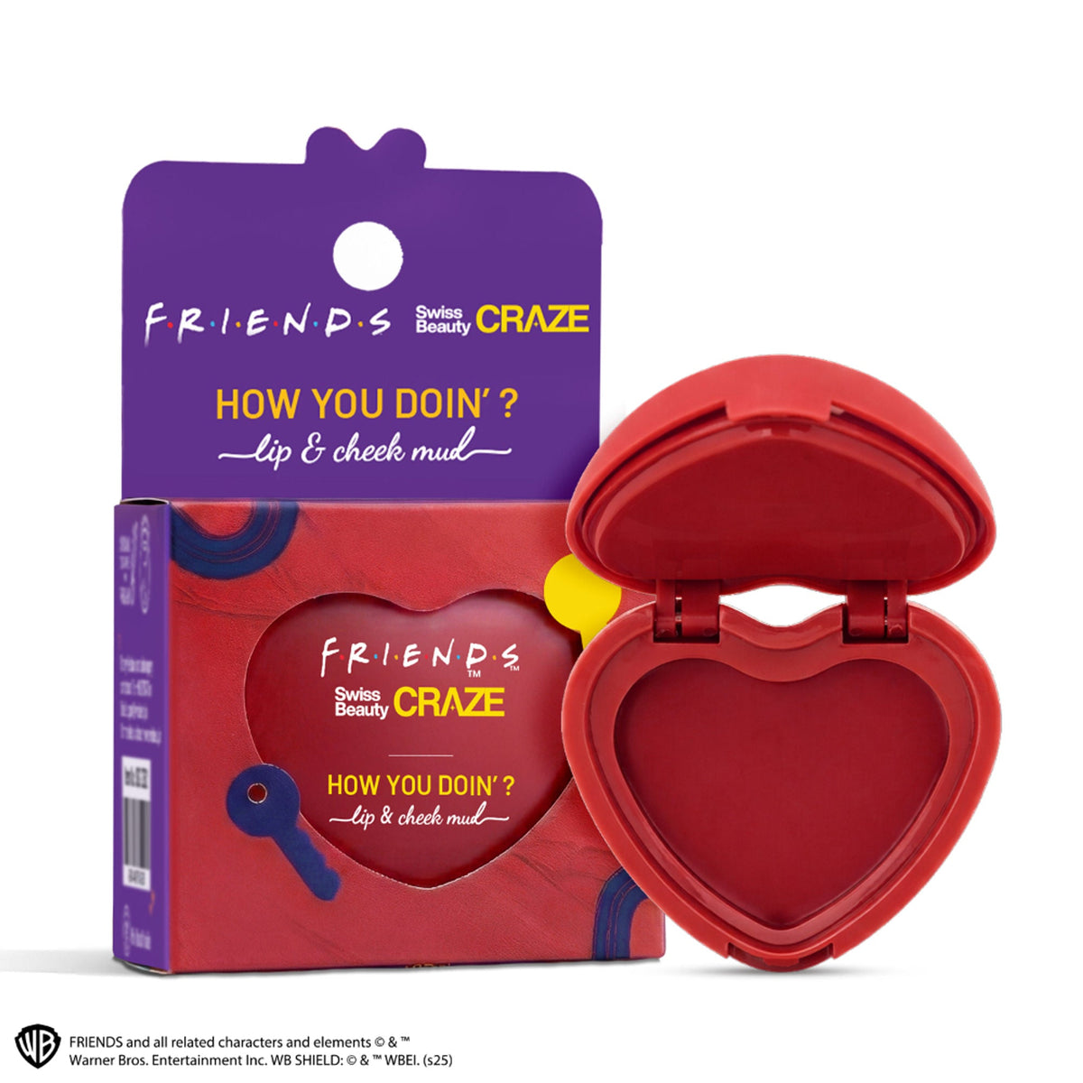 Image 2 of Swiss Beauty Craze How You Doin? Lip & Cheek Mud - 3 Showtime Red