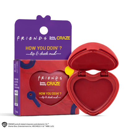Image 2 of Swiss Beauty Craze How You Doin? Lip & Cheek Mud - 3 Showtime Red
