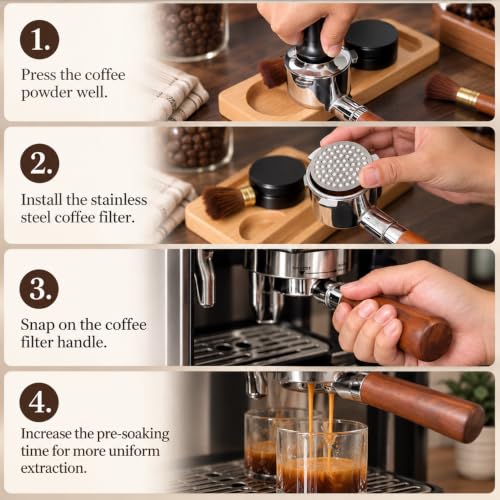 Image 6 of Supvox 51mm Puck Screen 0.8mm Slim 304 Stainless Steel Espresso Mesh