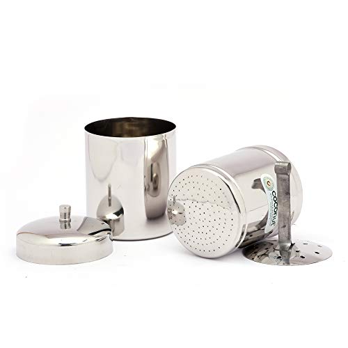 Image 4 of coconut Stainless Steel Filter Coffee Maker 400ml