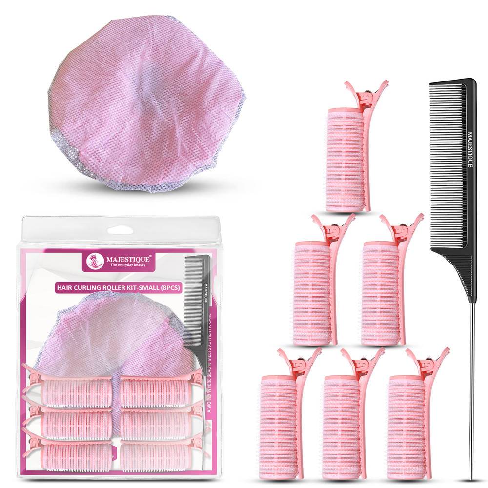 Image 1 of 8pcs for the product Majestique Hair Curling Roller Kit - Small