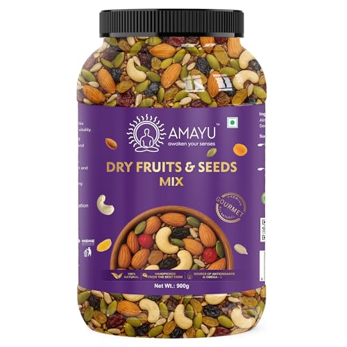 Image 1 of 900gm for the product AMAYU Premium Mixed Dry Fruits Superfood Trail Mix 900gm