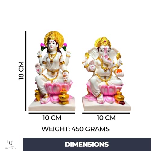 Image 5 of UNOVATE Laxmi Ganesh Idol Pair