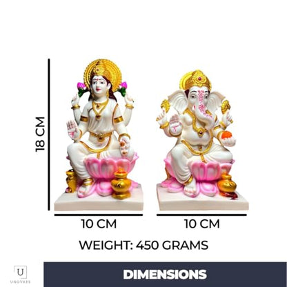 Image 5 of UNOVATE Laxmi Ganesh Idol Pair
