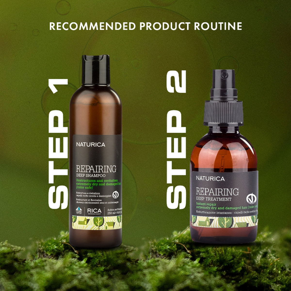 Image 8 of Naturica Repairing Deep Treatment for Damaged Hair, Detangle with Olive Oil & Vitamin E Formula