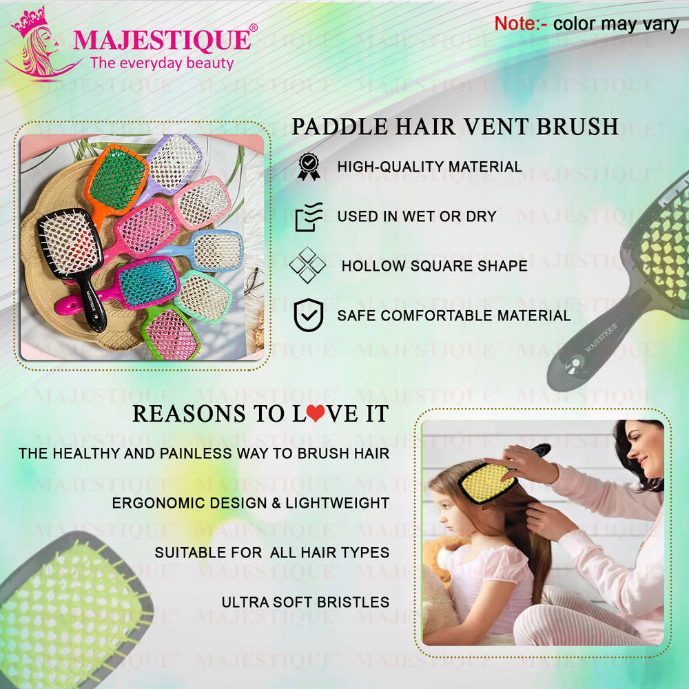 Image 6 of Majestique Ultra-Soft Large Detangler Brush