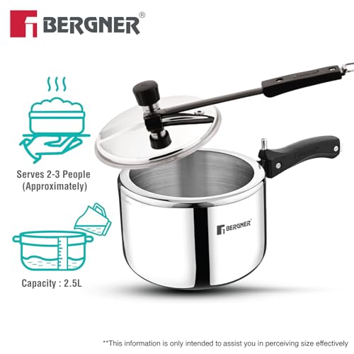 Image 6 of Bergner Argent Triply Stainless Steel Pressure Cooker