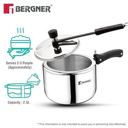 Image 6 of Bergner Argent Triply Stainless Steel Pressure Cooker