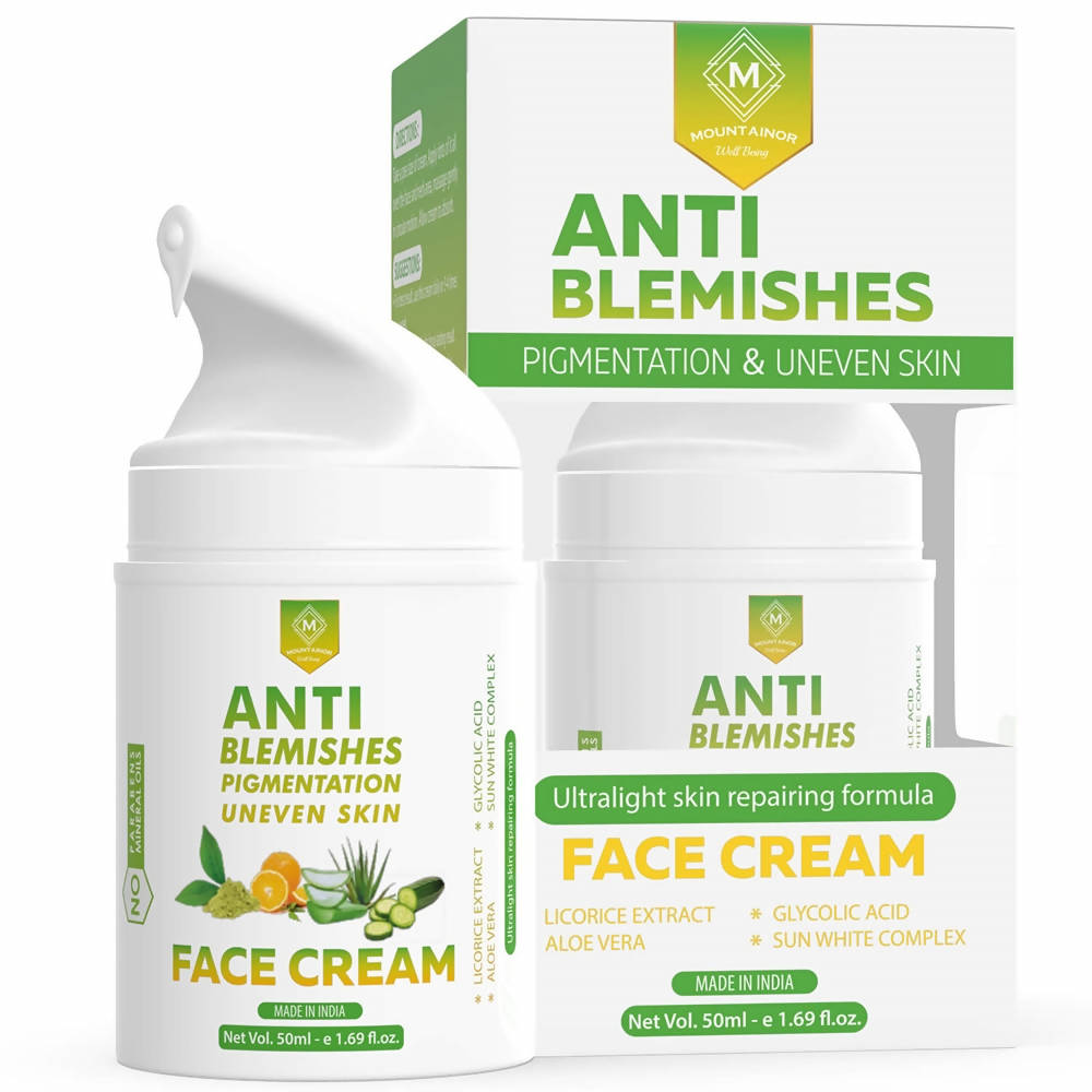 Image 1 of 50 ml / Pack of 1 for the product Mountainor Anti-Blemish Pigmentation & Uneven Skin Face Cream