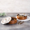 Image 1 of Default Title for the product nestroots Wooden Roti Box & Masala Box for Kitchen 9-Inch