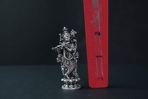 Image 4 of Dista Silvers Antique Krishna Standing 33.02G