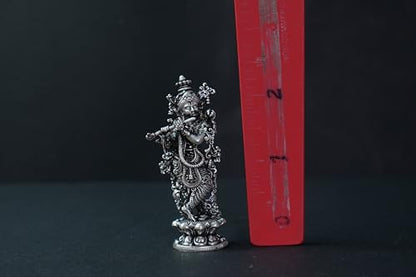 Image 4 of Dista Silvers Antique Krishna Standing 33.02G