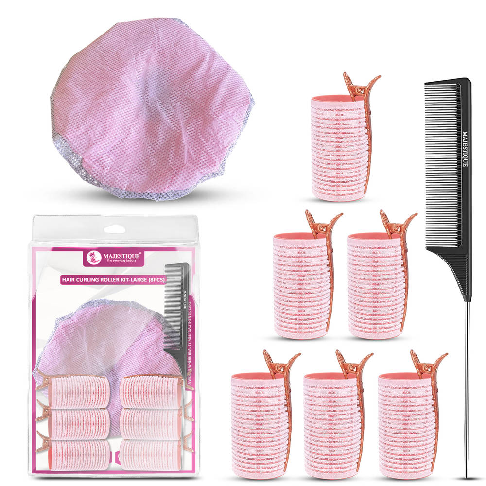 Image 1 of 8pcs for the product Majestique Hair Curling Roller Kit - Large