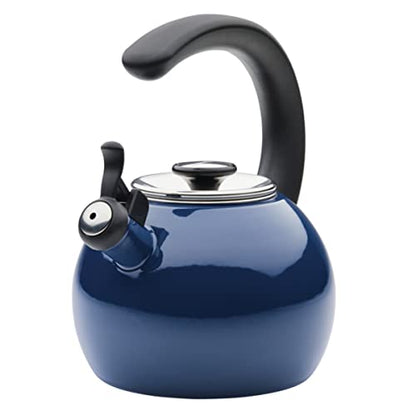 Image 1 of Navy for the product Circulon Enamel On Steel Whistling Tea Kettle