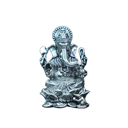 Image 1 of Default Title for the product Dista Silvers Antique Lotus Ganesh 38.26g