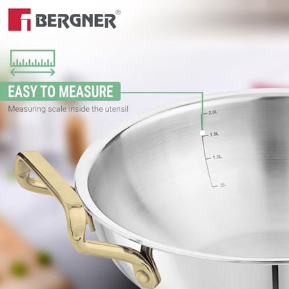 Image 7 of BERGNER TriPro Triply Stainless Steel Cookware Set 7 Pcs