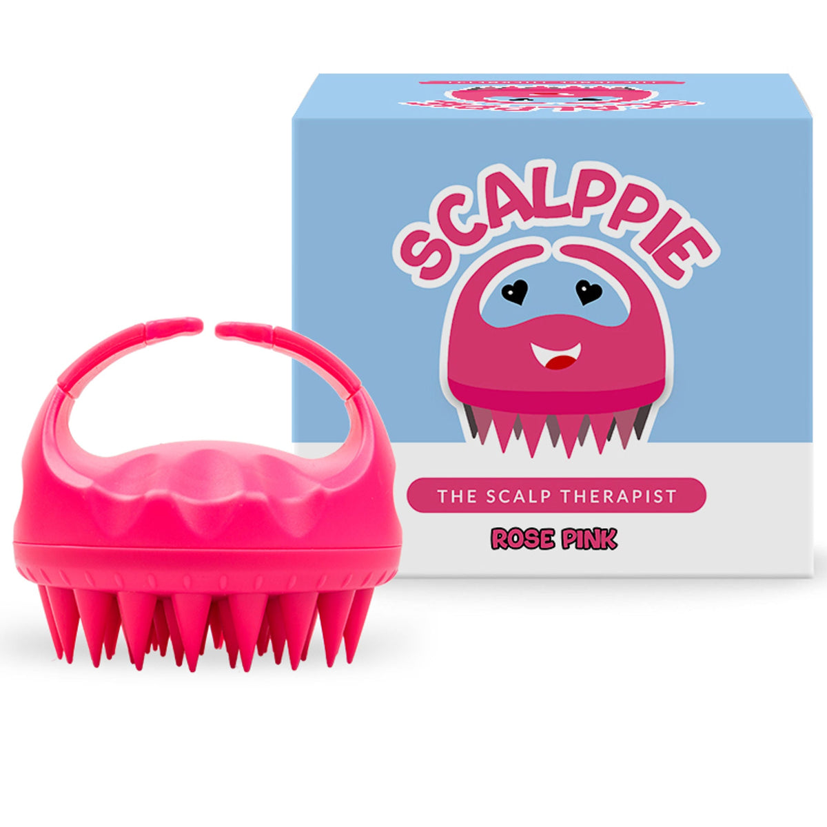 Image 1 of 1 pcs / Pack of 1 for the product Scalppie Silicon Hair Scalp Massager & Shampoo Brush Scrub For Hair Growth & Anti Dandruff - Pink