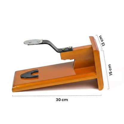Image 4 of Buyro Traditional Polished Wooden Table-Top Manual Coconut Scraper 850 g