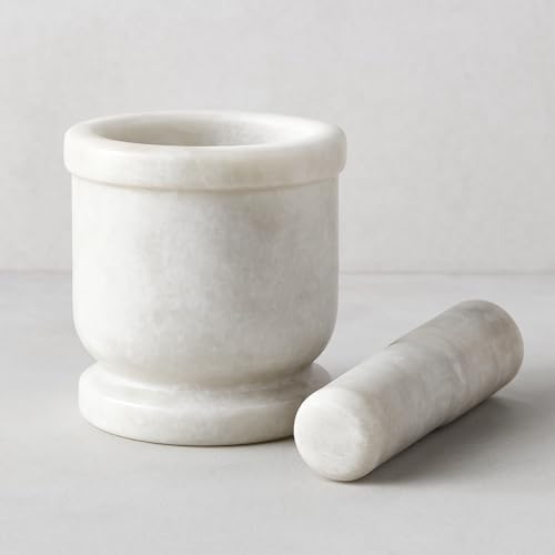 Image 7 of JAIPUR ACE Natural Marble Mortar and Pestle Set