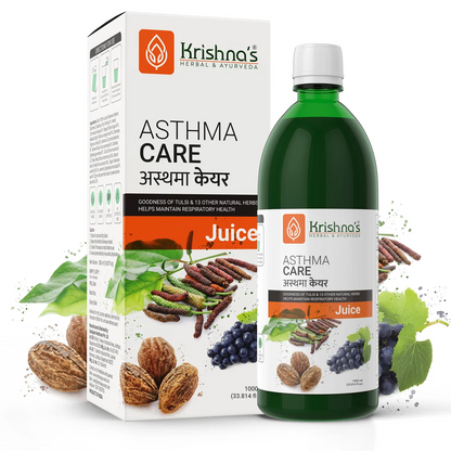 Image 2 of 1000 ml for the product Krishna's Herbal & Ayurveda Asthma Care Juice